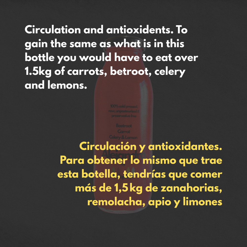 Alejandro – Cold Pressed Juice with Beetroot, Celery, Carrot & Lemon