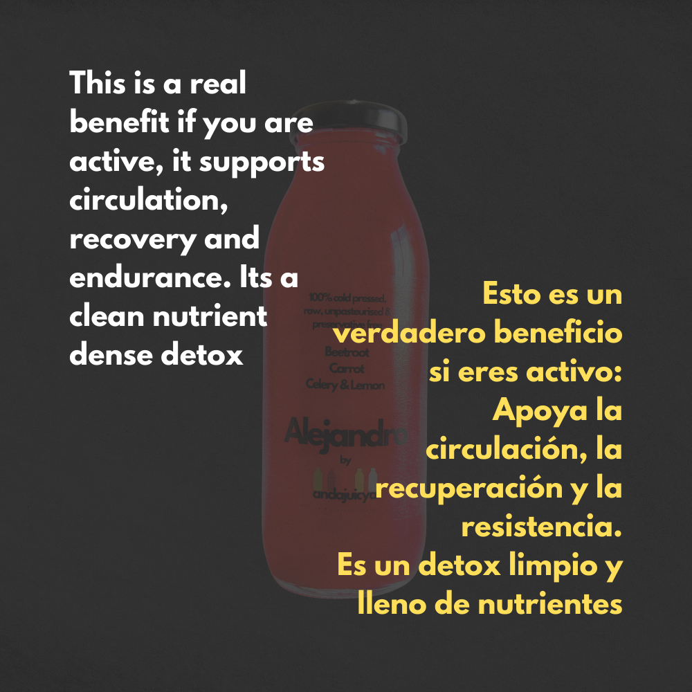 Alejandro – Cold Pressed Juice with Beetroot, Celery, Carrot & Lemon