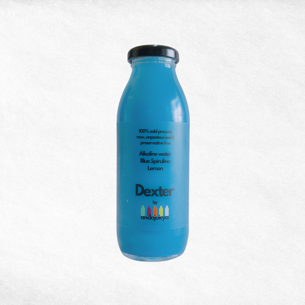 Dexter – Alkaline Water with Blue Spirulina & Lemon