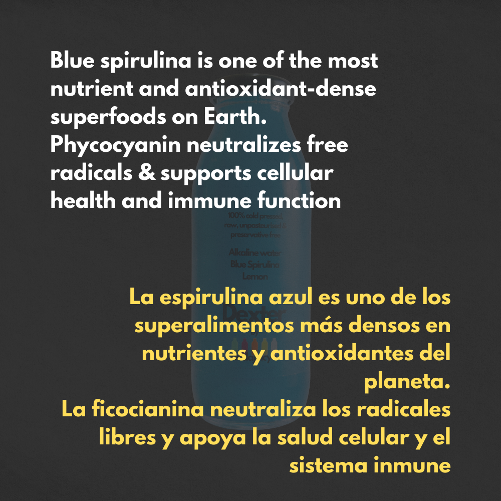 Dexter – Alkaline Water with Blue Spirulina & Lemon