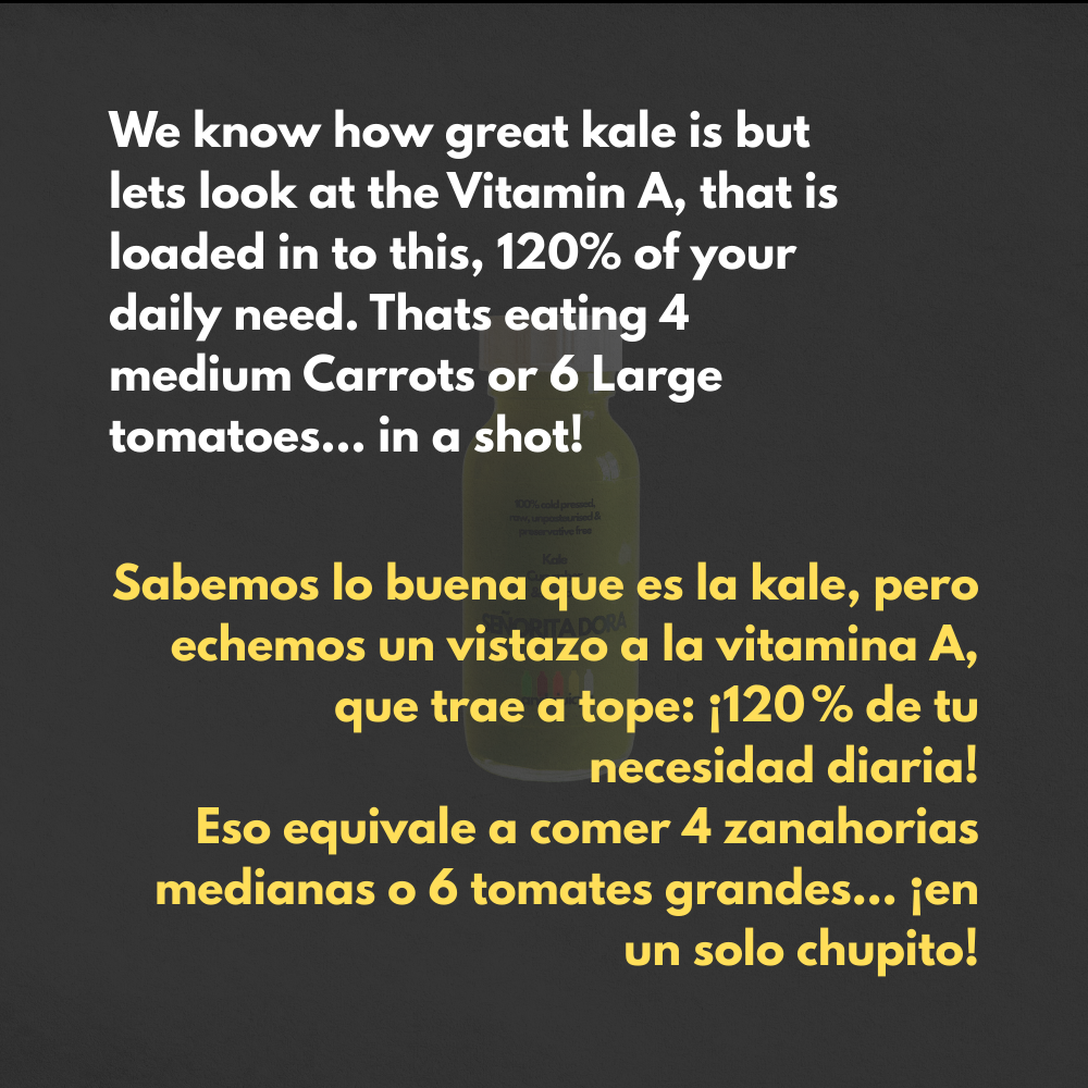 Señorita Dora – Cold Pressed Vitality Shot with Kale, Cucumber & Lemon