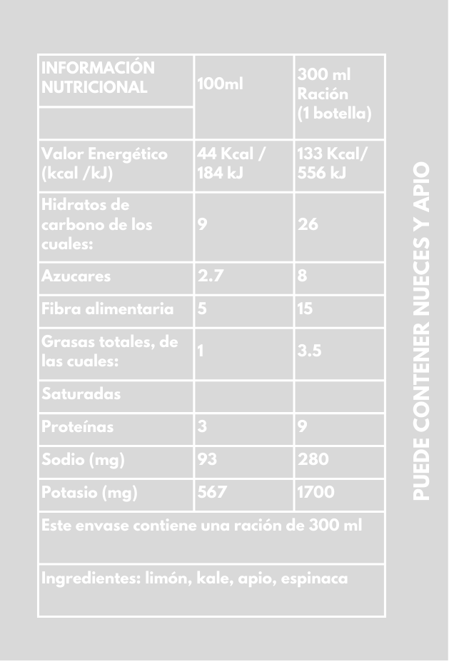 Diego – Cold Pressed Juice with Kale, Spinach, Celery & Lemon