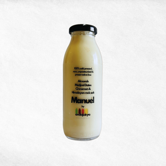 Manuel – Cold Pressed Almond Milk with Dates & Cinnamon