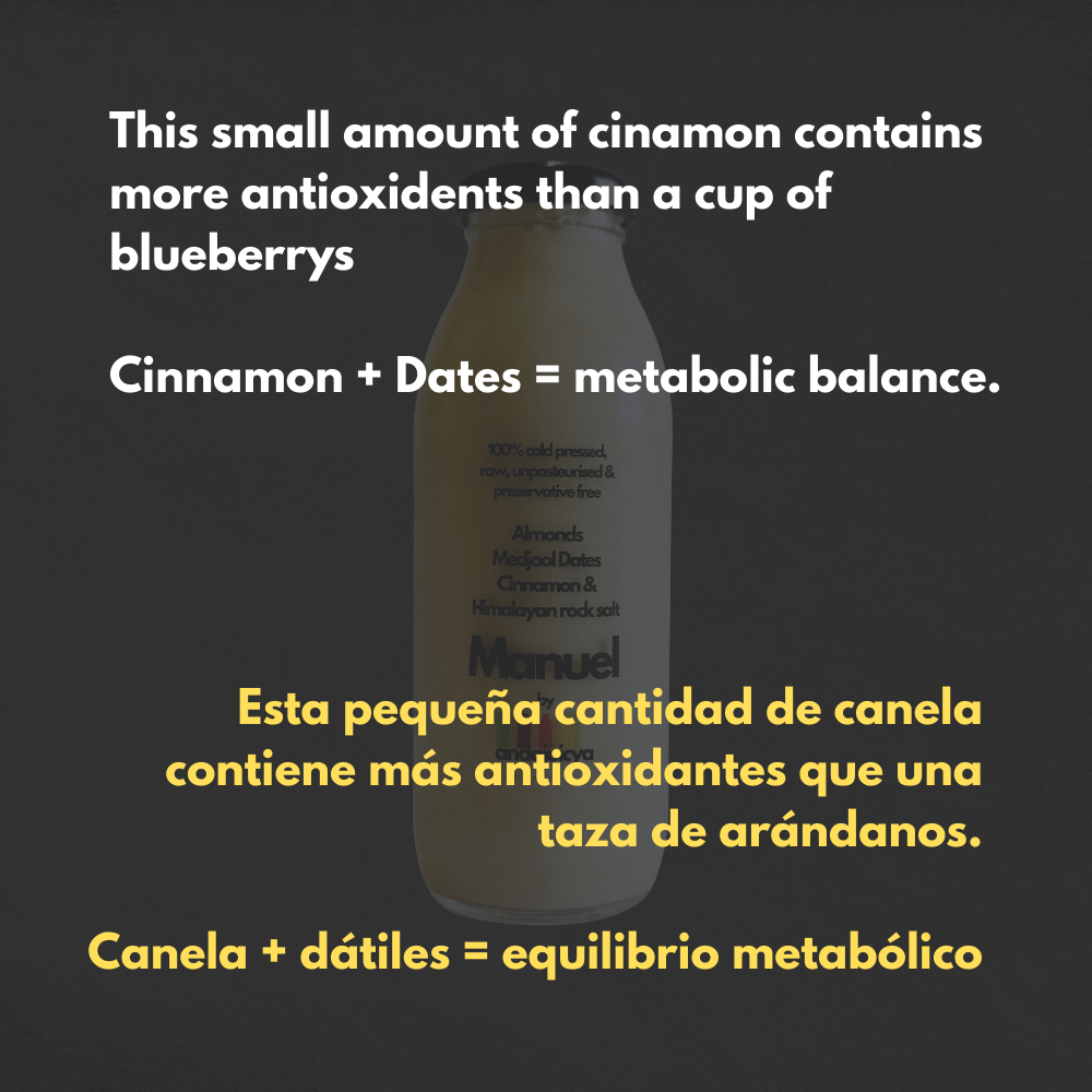 Manuel – Cold Pressed Almond Milk with Dates & Cinnamon