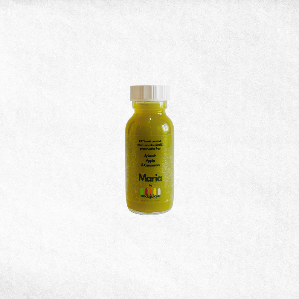 Maria – Cold Pressed Vitality Shot with Apple, Spinach & Cinnamon