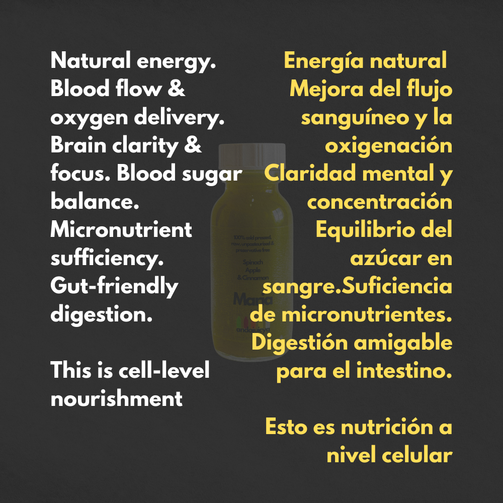 Maria – Cold Pressed Vitality Shot with Apple, Spinach & Cinnamon