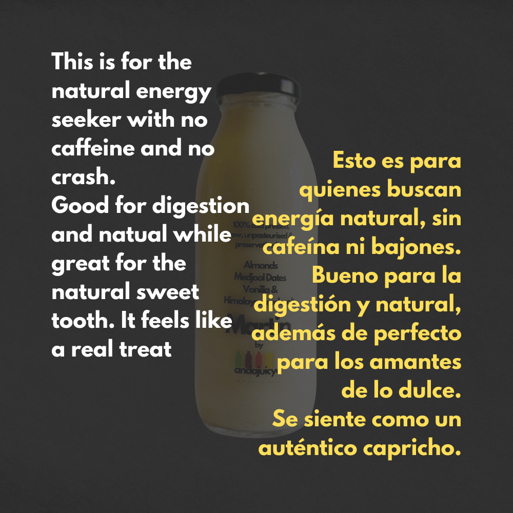 Martin – Cold Pressed Almond Milk with Vanilla, Dates & Sea Salt