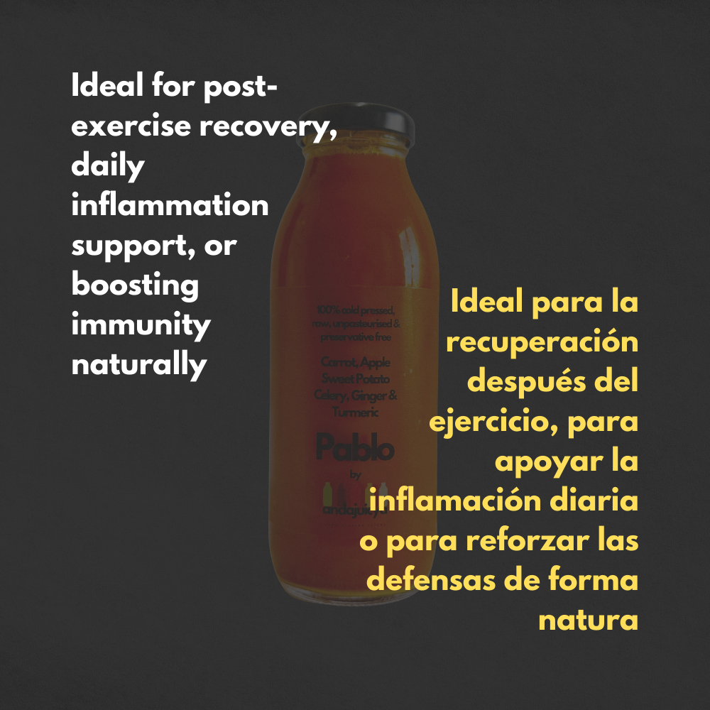 Pablo – Cold Pressed Juice with Apple, Celery, Carrot, Sweet Potato, Turmeric & Ginger