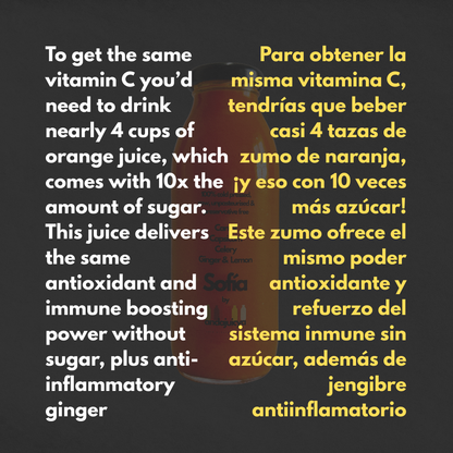 Sofia – Cold Pressed Juice with Capsicum, Carrot, Celery, Lemon & Ginger