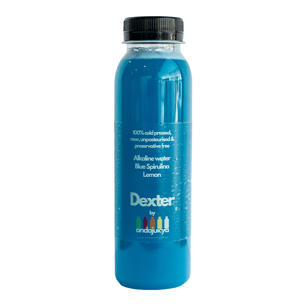 Dexter – Agua Alcalina con Spirulina Azul y Limón