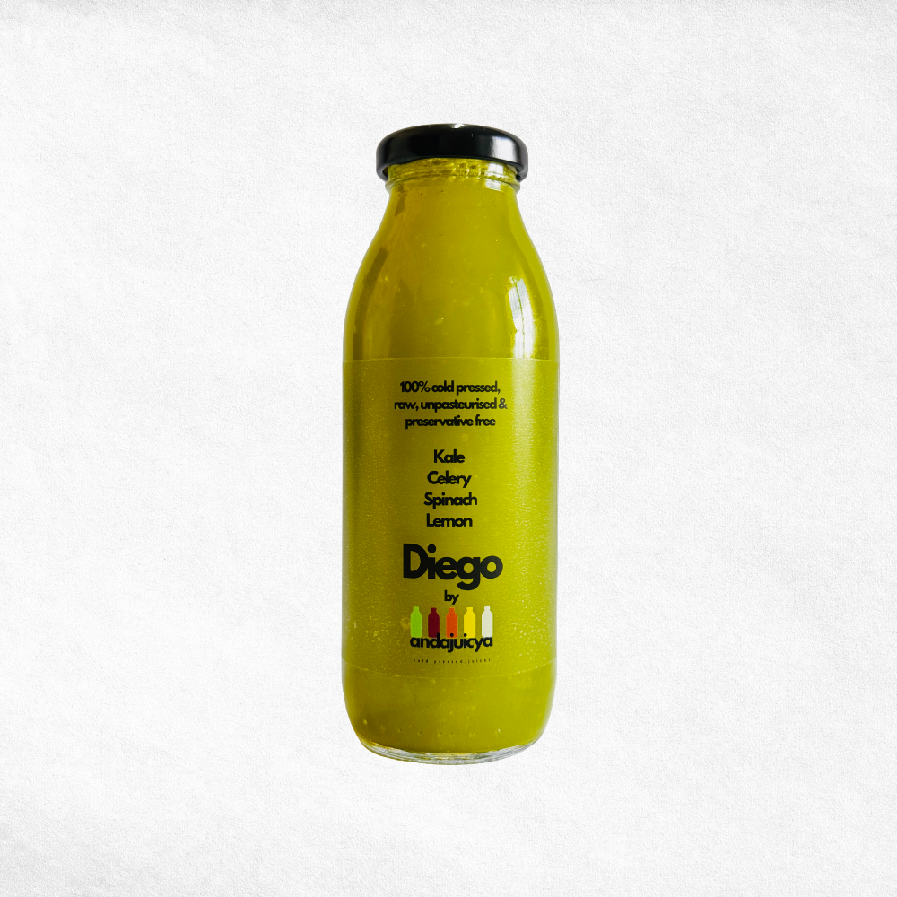 Diego – Cold Pressed Juice with Kale, Cucumber, Spinach, Celery & Lemon