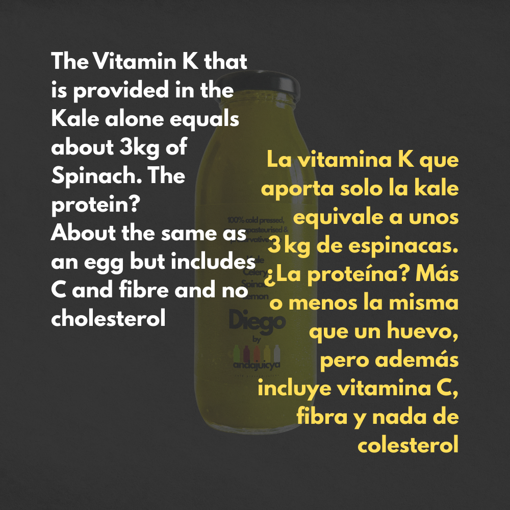 Diego – Cold Pressed Juice with Kale, Spinach, Celery & Lemon